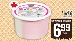 Food Basics SELECTION ICE MILK offer