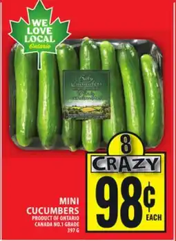 Food Basics MINI CUCUMBERS offer