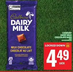 Food Basics CADBURY DAIRY MILK CHOCOLATE BARS offer