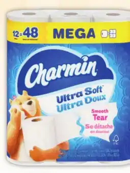 Food Basics CHARMIN BATHROOM TISSUE 12 = 24'S BOUNTY PAPER TOWELS 6 - 12'S offer