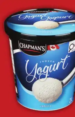 Food Basics CHAPMAN'S FROZEN YOGURT OR NOVELTIES offer