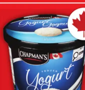 Food Basics CHAPMAN'S FROZEN YOGURT, NOVELTIES offer