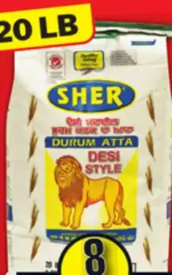 Food Basics SHER ATTA FLOUR 9.6 KG, BRAR'S DESI GHEE 500 G offer