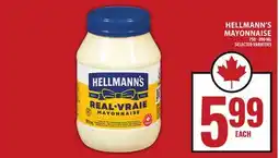 Food Basics HELLMANN'S MAYONNAISE offer