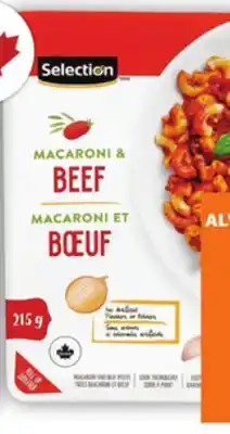 Food Basics SELECTION ENTRÉES offer