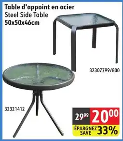 Sushi Shop Steel Side Table offer