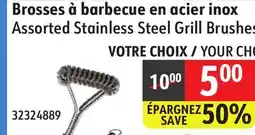 Sushi Shop Assorted Stainless Steel Grill Brushes offer