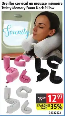 Sushi Shop SERENITY Twisty Memory Foam Neck Pillow offer