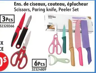 Sushi Shop Scissors, Paring knife, Peeler Set offer