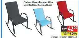 Sushi Shop Steel Textilene Rocking Chairs offer