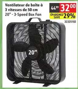 Sushi Shop 20 - 3-Speed Box Fan offer