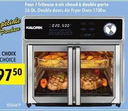 Sushi Shop Kalorik 26 Qt. Double doors Air Fryer Oven 1700w offer
