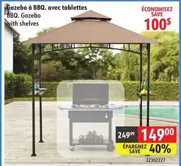 Sushi Shop BBQ. Gazebo with shelves offer