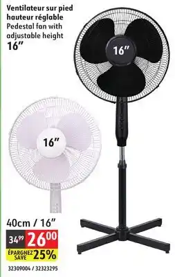 Sushi Shop Pedestal fan with adjustable height offer