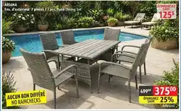 Sushi Shop ARIANA 7 pcs. Patio Dining Set offer