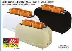 Sushi Shop Massimo Cool Touch 2 - 4 Slice Toaster offer