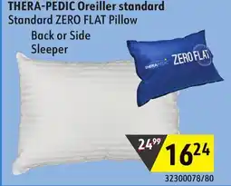 Sushi Shop THERA-PEDIC Oreiller standard Standard ZERO FLAT Pillow offer