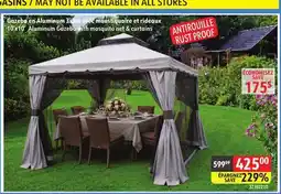 Sushi Shop 10'x10' Aluminum Gazebo with mosquito net & curtains offer