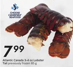 Sobeys Atlantic Canada 3-4 oz Lobster Tail offer