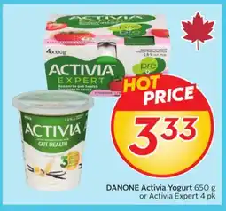 Sobeys Activia Yogurt 650 g or Activia Expert offer