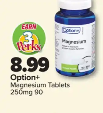 PharmaChoice Option+ Magnesium Tablets offer