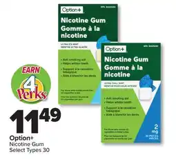 PharmaChoice Option+ Nicotine Gum offer