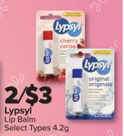 PharmaChoice Lypsyl Lip Balm offer