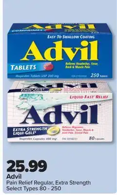 PharmaChoice Advil Pain Relief Regular, Extra Strength offer