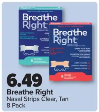 PharmaChoice Breathe Right Nasal Strips Clear, Tan offer