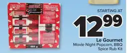 PharmaChoice Movie Night Popcorn, BBQ Spice Rub Kit offer
