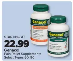 PharmaChoice Genacol Pain Relief Supplements offer