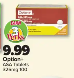 PharmaChoice Option+ ASA Tablets 325mg 100 offer