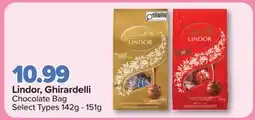 PharmaChoice Lindor, Ghirardelli Chocolate Bag offer