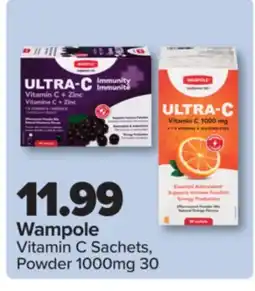 PharmaChoice Wampole Vitamin C Sachets, Powder 1000mg 30 offer