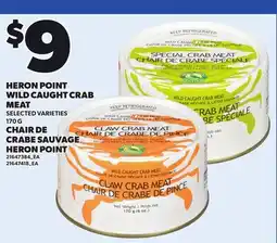 Independent Grocer HERON POINT WILD CAUGHT CRAB MEAT offer
