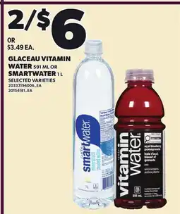 Independent Grocer GLACEAU VITAMIN WATER, 591 ML OR SMARTWATER, 1 L offer