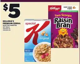 Independent Grocer KELLOGG'S PREMIUM CEREAL offer