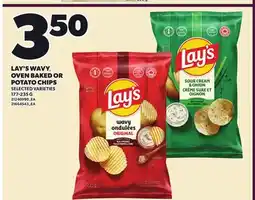Independent Grocer LAY'S WAVY, OVEN BAKED OR POTATO CHIPS offer