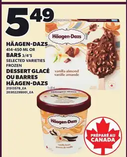 Independent Grocer HÄAGEN-DAZS 414-450 ML OR BARS 3/4'S offer