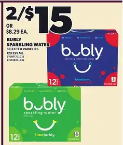 Independent Grocer BUBLY SPARKLING WATER offer