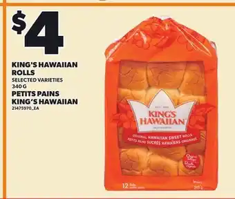 Independent Grocer KING'S HAWAIIAN ROLLS offer