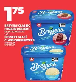 Independent Grocer DESSERT GLACÉ CLASSIQUE BREYERS offer