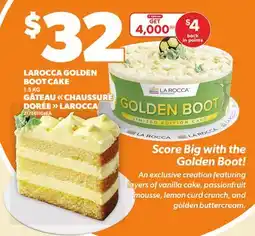 Independent Grocer LAROCCA GOLDEN BOOT CAKE offer