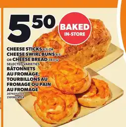 Independent Grocer CHEESE STICKS 6'S OR CHEESE SWIRL BUNS 4'S OR CHEESE BREAD offer