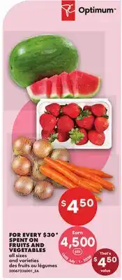 No Frills FRUITS AND VEGETABLES offer