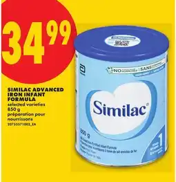 No Frills SIMILAC ADVANCED IRON INFANT FORMULA offer