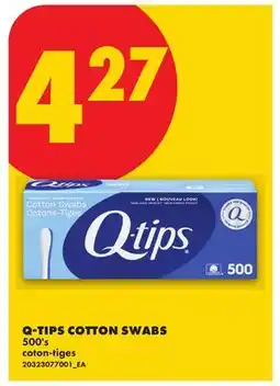 No Frills Q-TIPS COTTON SWABS, 500'S offer