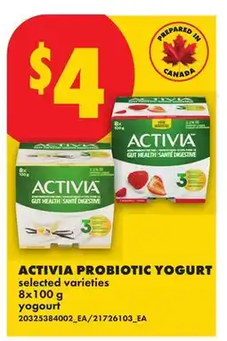 No Frills ACTIVIA PROBIOTIC YOGURT offer