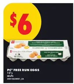No Frills PC FREE RUN EGGS, 12'S offer