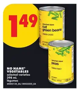 No Frills NO NAME VEGETABLES offer